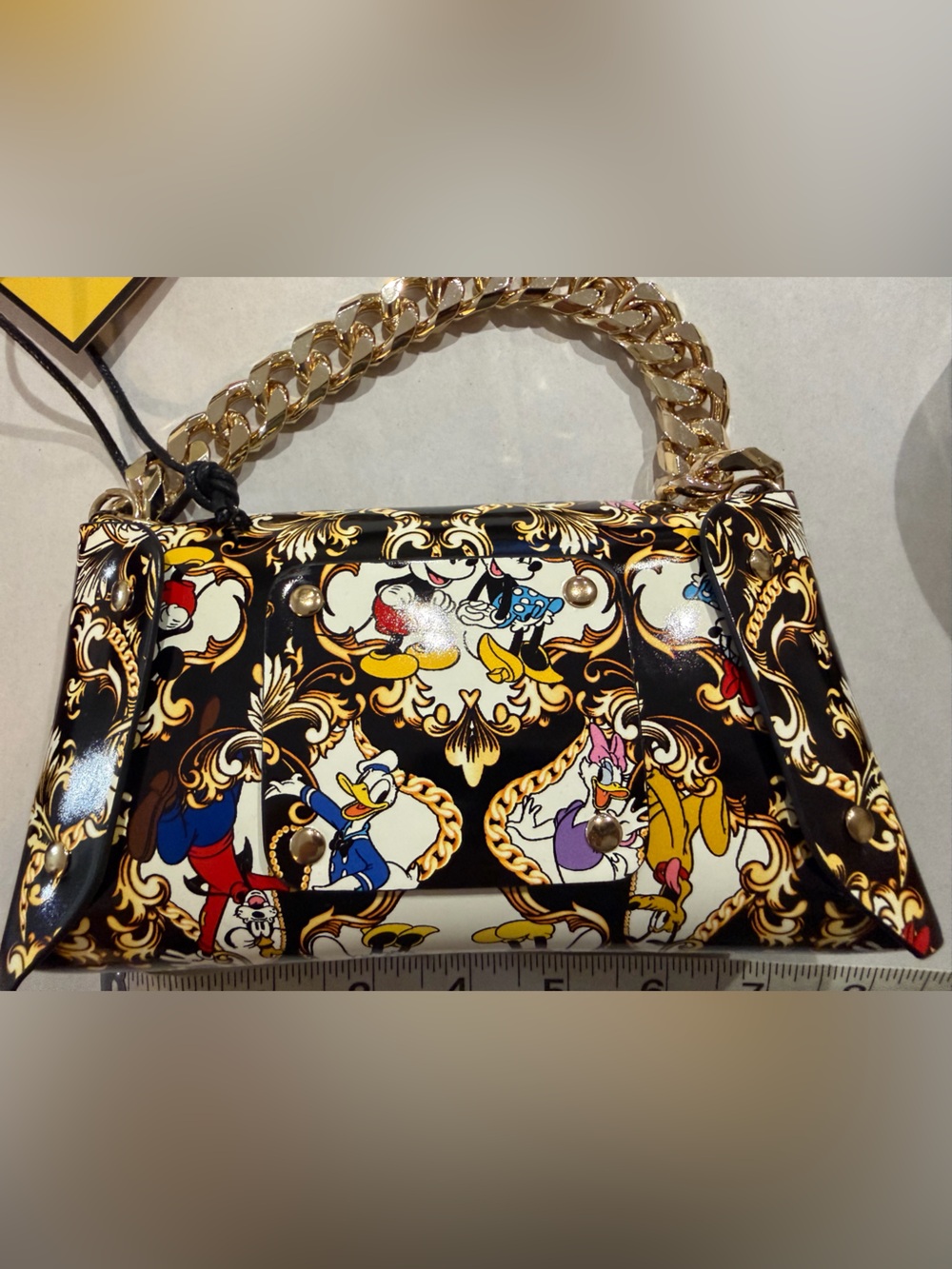 Disney x Aldo Black Character Chain Handle Belt Bag - Picture 9 of 11